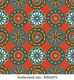 Decorative colorful seamless pattern