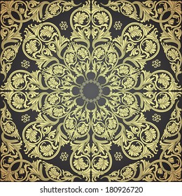Decorative colorful seamless pattern in mosaic ethnic style.Vector illustration