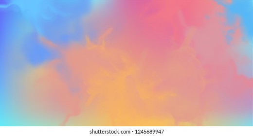 Decorative colorful vector watercolor background with painting texture