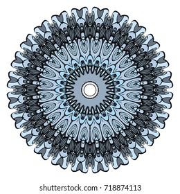 Decorative coloring mandala vector illustration. Anti-stress therapy pattern.