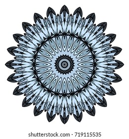 Decorative coloring mandala vector illustration. Anti-stress therapy pattern.