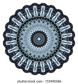 Decorative coloring mandala vector illustration. Anti-stress therapy pattern.