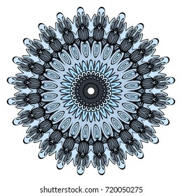 Decorative coloring mandala vector illustration. Anti-stress therapy pattern.