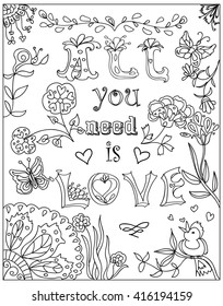 5,329 Adult Coloring Pages Quotes Images, Stock Photos & Vectors ...