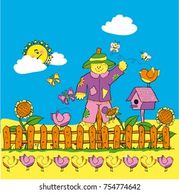 decorative composition, drawing animals, farm frenzy