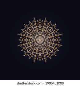 ilustración de mandala abstracta de concepto decorativo