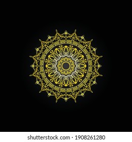 ilustración de mandala abstracta de concepto decorativo