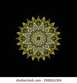 ilustración de mandala abstracta de concepto decorativo