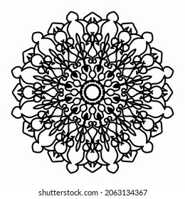 concepto decorativo ilustración abstracta mandala. EPS 10