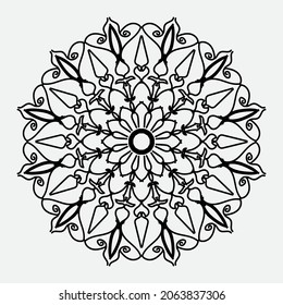 Decorative concept abstract mandala illustration. EPS 10