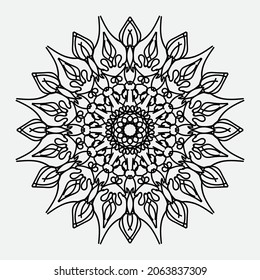 Decorative concept abstract mandala illustration. EPS 10
