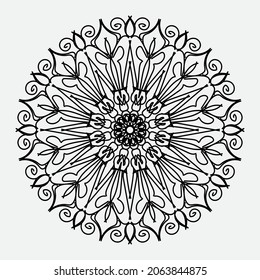 decorative concept abstract mandala illustration. EPS 10