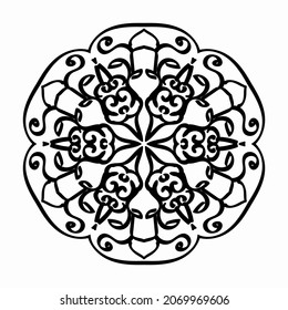 decorative concept abstract mandala illustration. EPS 10