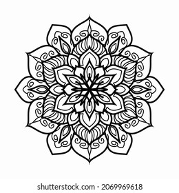 concepto decorativo ilustración abstracta mandala. EPS 10
