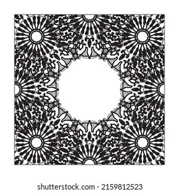 decorative concept abstract mandala illustration.