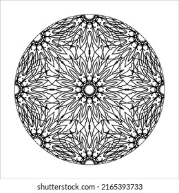concepto decorativo ilustración abstracta mandala.
