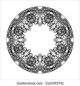 decorative concept abstract mandala illustration.