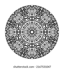 decorative concept abstract mandala illustration.