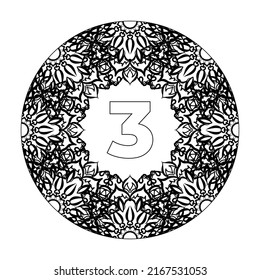 decorative concept abstract mandala illustration.