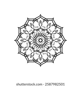 Decorative concept abstract mandala illustration. EPS 10