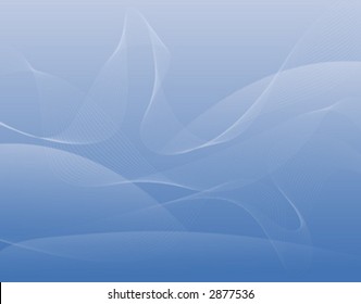decorative cool waves on blue background