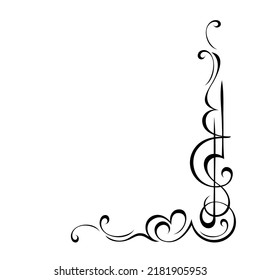 decorative corner design with an ornate pattern. graphic decor