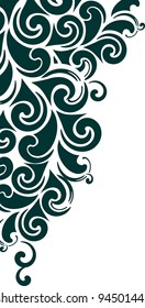 dekorative Ecke - Design im Vintage-Stil