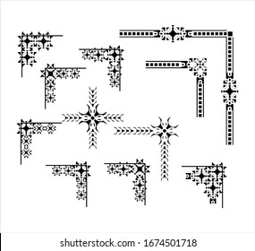 Decorative corner and frame element