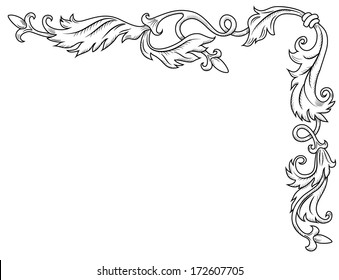 Decorative corner ornament