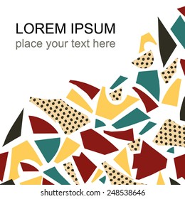 decorative corner with text, card or site element