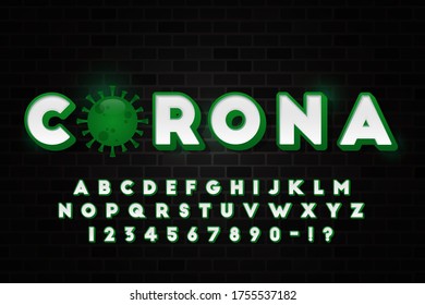 decorative corona Font and Alphabet