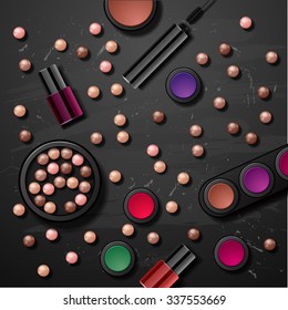 decorative cosmetics  make up accessories beauty store
