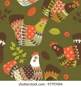 Decorative Country Easter patterned tile