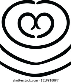 Decorative creative ethnic symbol shape pattern tile design for many ideas