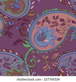 Decorative creative floral boho seamless pattern