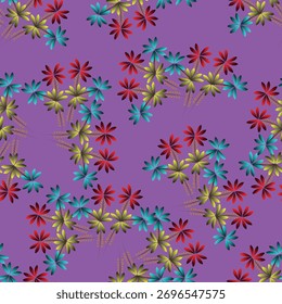 Patrón sin fisuras floral creativo decorativo boho