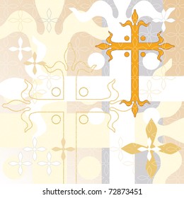 Decorative cross background