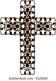 decorative cross icon for web-pages, backgrounds, scrap-booking and more!