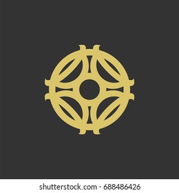 Decorative Cross Logo Template Illustration Design. Vector EPS 10.