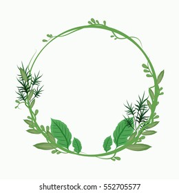 decorative crown leaves banch