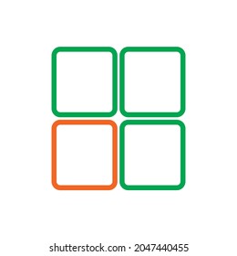 Cubos decorativos para cualquier tipo de logotipo o signo en el vector de fondo 