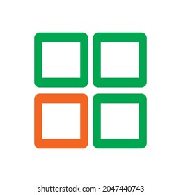 Decorative cubes symbol design for logo type vector 
