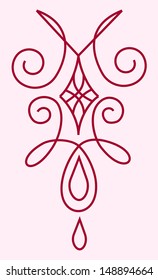 decorative curl