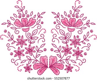 329,907 Vintage floral embroidery design Images, Stock Photos & Vectors ...