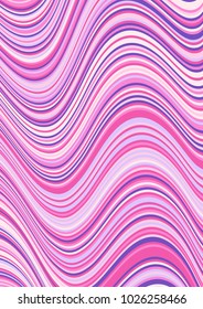 Decorative curve lines wavy background. Abstract waves stripes texture. Banner background pattern design. Curved stripes horizontal wavy ribbons. Colored wave ripple backdrop.