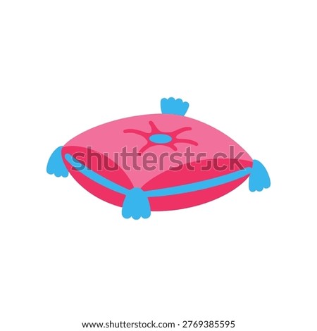 Decorative cushion icon compact vector illustration, isolated on white background for design use