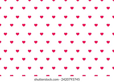 adorable lindo patrón de corazón de amor para vectores de tela textil