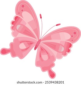 Decorative daisy botanical blossoms retro vintage style Vector illustration design for fashion, tee, t shirt, print, poster, graphic, background butterfly