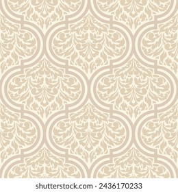 decorative damask seamless pattern art
