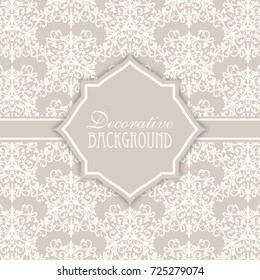 Decorative damask style background